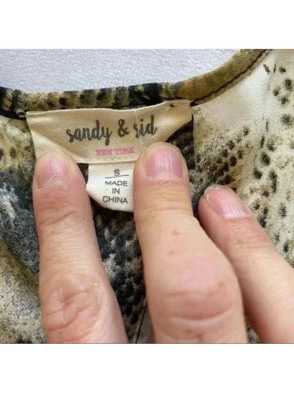 Sandy& Sid NewYork, Snakeskin sleeveless b… - Picture 6 of 12